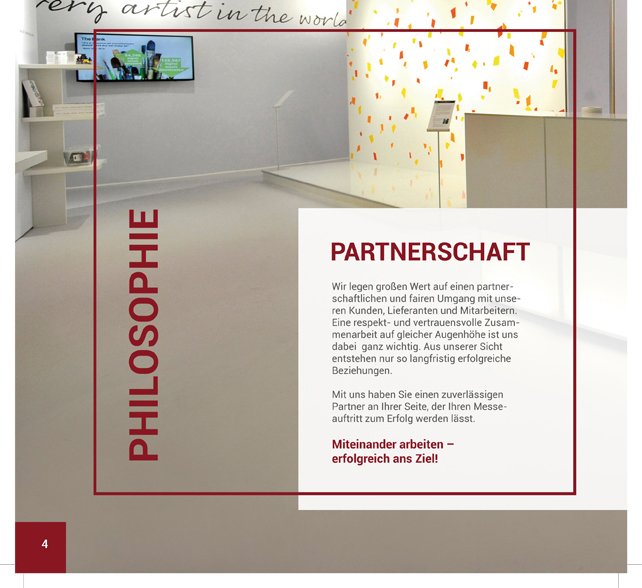 Neue Imagebroschüre von ICOM Messebau GmbH  